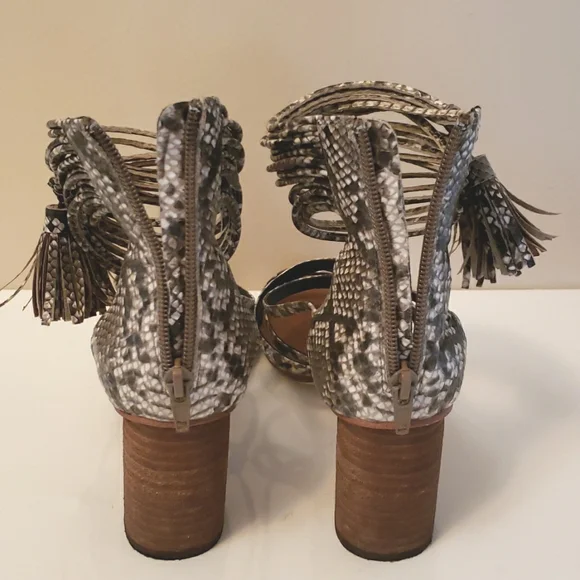 Free People x Jeffrey Campbell Despina heeled Sandals 8 EUC - Picture 10 of 15